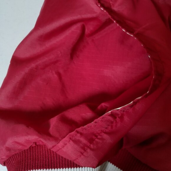 Vintage University Of Alabama Crimson Tide Jacket Men Large Red Thermal Rip Stop - Picture 15 of 16